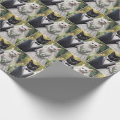 Cat Bride en Groom Cadeaupapier (Hoek)