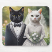 Cat Bride en Groom Muismat (Voorkant)