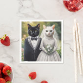 Cat Bride en Groom Servet (Insitu)