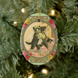 Cat Bride en Groom Wedding Day ornament