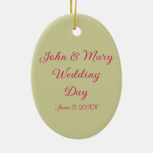 Cat Bride en Groom Wedding Day ornament (Achterkant)