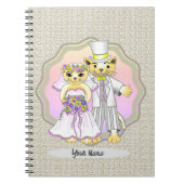 Cat Bride en Groom Wedding Notitieboek (Voorkant)