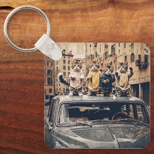 cat brothers sleutelhanger (Voorkant)
