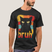 Cat Bruh Meme Funny Cats Kitten Retro T-shirt (Voorkant)