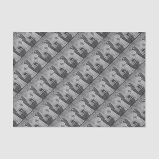 Cat bruiloft tissuepapier (Voorkant)