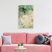 Cat, Bruno Liljefors Canvas Afdruk (Insitu (Woonkamer))