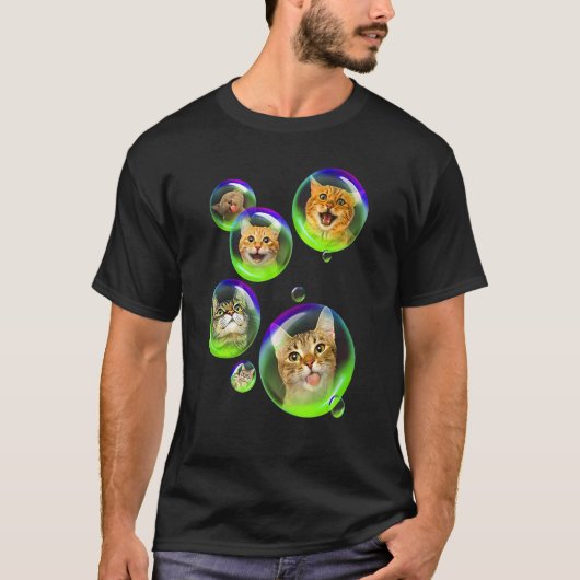 Cat Bubble Soap-Gigapixel Kitty Cat T-shirt (Voorkant)