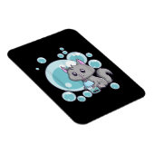 Cat Bubble Tea Gift | Funny Boba Tea Cats Design Magneet (Rechterzijde)