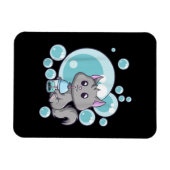 Cat Bubble Tea Gift | Funny Boba Tea Cats Design Magneet (Horizontaal)