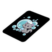 Cat Bubble Tea Gift | Funny Boba Tea Cats Design Magneet (Linkerzijde)