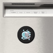 Cat Bubble Tea Gift | Funny Boba Tea Cats Design Magneet (Insitu (Vaatwasser))