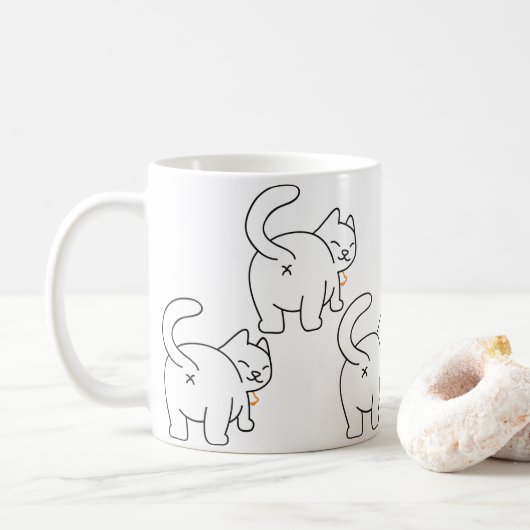 Cat Bum-Mok Koffiemok (Met donut)