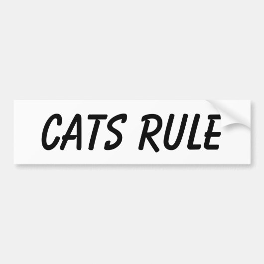 Cat bumper sticker (Voorkant)