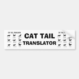 CAT-BUMPERSTICKER VOOR TAILTRANSLATOR BUMPERSTICKER