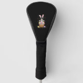 Cat Bunny Ears Eggs Meowy Easter Rabbit Lover Mann Golfheadcover (Voorkant)