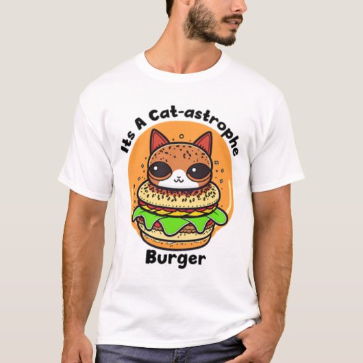 Cat Burger 1 T-shirt (Voorkant)