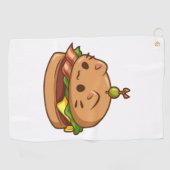 Cat Burger 2 Golfhanddoek (Horizontaal)