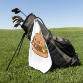 Cat Burger 2 Golfhanddoek (Groen)