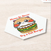 Cat Burger Kartonnen Onderzetters (Schuin)
