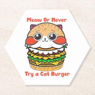 Cat Burger Kartonnen Onderzetters