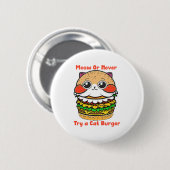 Cat Burger Ronde Button 5,7 Cm (Voorkant /achterkant)