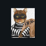 Cat Burglar Canvas Afdruk<br><div class="desc">Gezelschapsdieren</div>