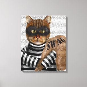 Cat Burglar Canvas Afdruk