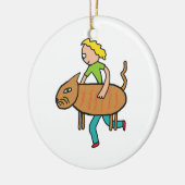 Cat Burglar Keramisch Ornament (Links)