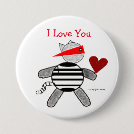 Cat Burglar Valentijn Button