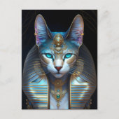 cat bust cool briefkaart (Voorkant)