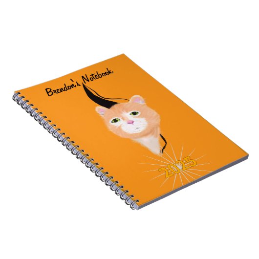 Cat Busting Out spiraal Foto Notitieboek (Rechterzijde)