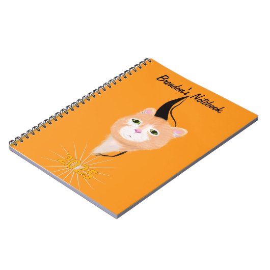 Cat Busting Out spiraal Foto Notitieboek (Linkerzijde)