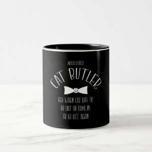 CAT BUTLER PET SERVER TWEEKLEURIGE KOFFIEMOK