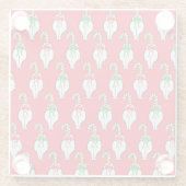 Cat Butt Christmas Glazen Onderzetter (Achterkant)