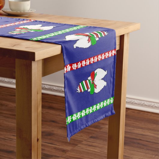 Cat Butt Christmas Green Medium Tafelloper (Voorbeeld)