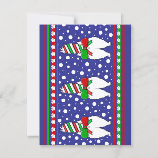 Cat Butt Christmas Groen Briefkaart