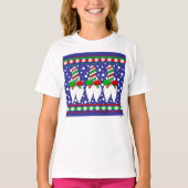 Cat Butt Christmas Groen T-shirt (Voorkant)