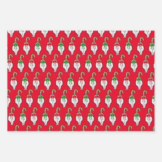 Cat Butt Christmas Inpakpapier Vel (Voorkant 2)