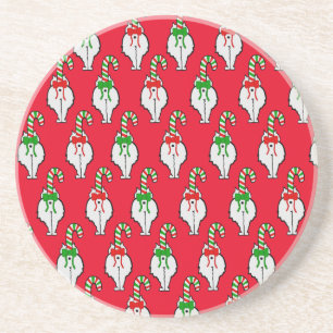 Cat Butt Christmas Zandsteen Onderzetter