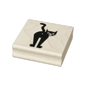 CAT BUTT GRAPPIG ZWART KAT RUBBER STEMPEL (Stempel)