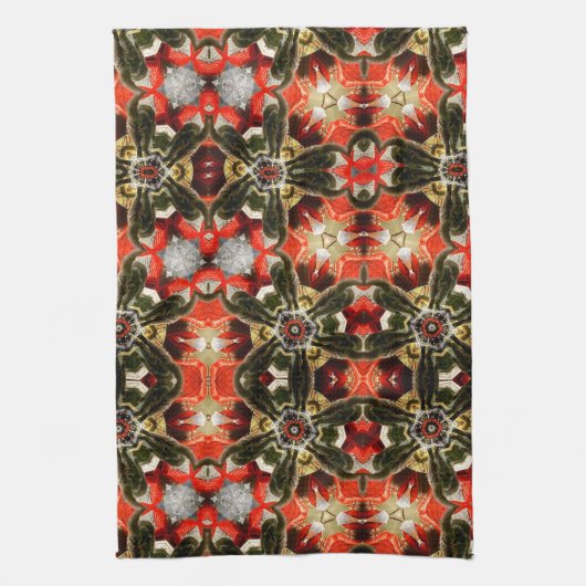 Cat Butt Kaleidoscoop Theedoek (Verticaal)