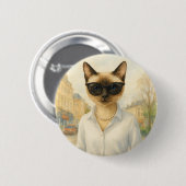 Cat Button zonnebril voor Cat Lover (Voorkant /achterkant)