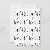 Cat Butts Pattern Bedankkaart (Voorkant)