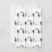 Cat Butts Pattern Bedankkaart (Achterkant)