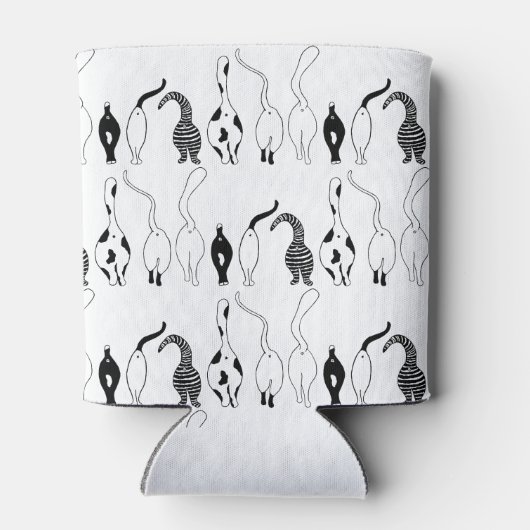 Cat Butts Pattern Blikjeskoeler (Achterkant)
