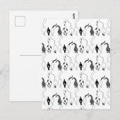 Cat Butts Pattern Briefkaart (Voorkant / Achterkant)
