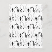 Cat Butts Pattern Briefkaart (Voorkant)