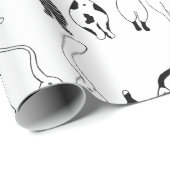 Cat Butts Pattern Cadeaupapier (Rol Hoek)