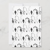 Cat Butts Pattern Feestdagenkaart (Voorkant)