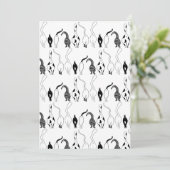 Cat Butts Pattern Feestdagenkaart (Staand voorkant)